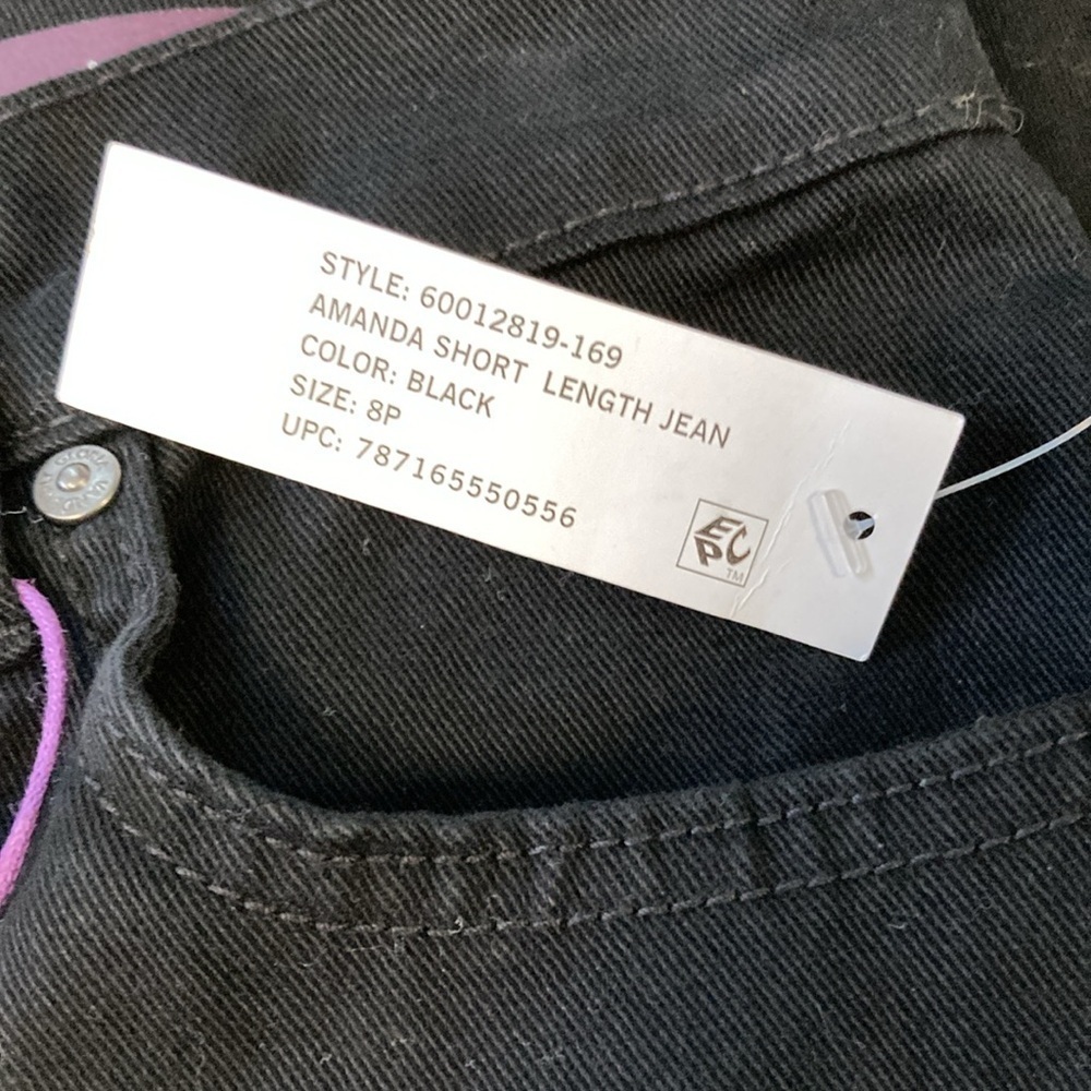 Gloria Vanderbilt Amanda High Rise Straight-Leg Jeans Size 8PS NWT PETITE - Picture 8 of 9